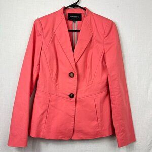 Lafayette 148 Pink Blazer Jacket Womens 6 Professional Preppy Fitted Office‎